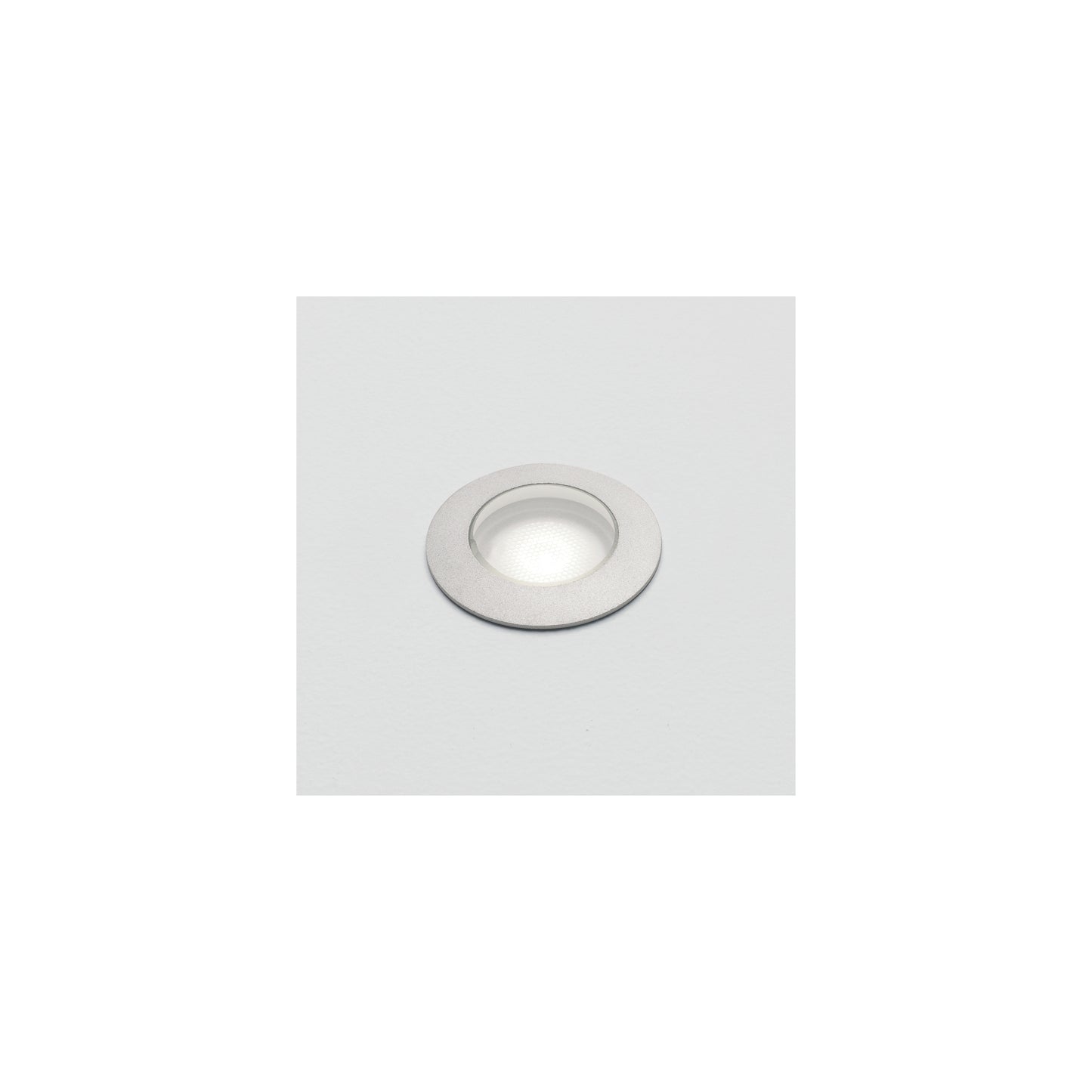 Terra 42 Round Exterior LED Ground Light in Anodised Aluminium