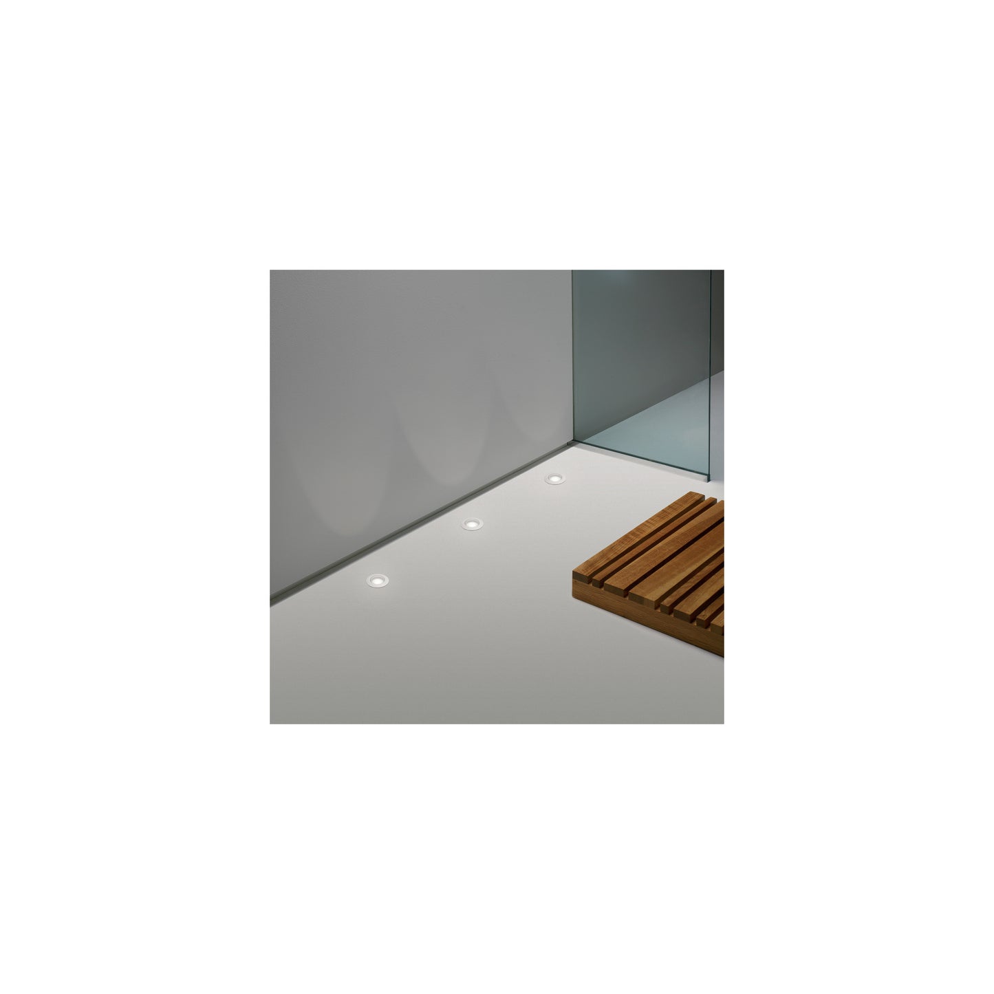 Terra 42 Round Exterior LED Ground Light in Anodised Aluminium