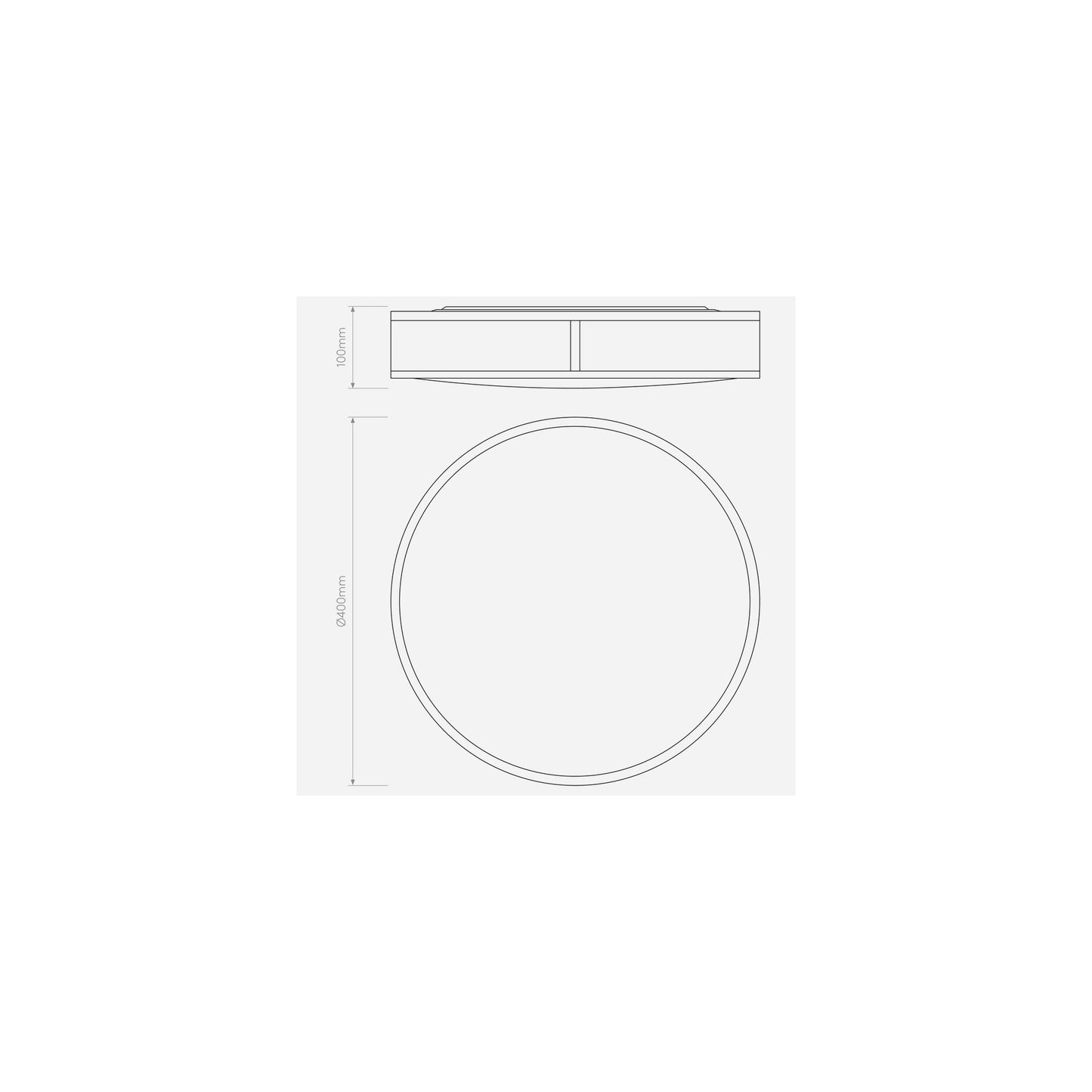 Mashiko 400 Round Ceiling Light