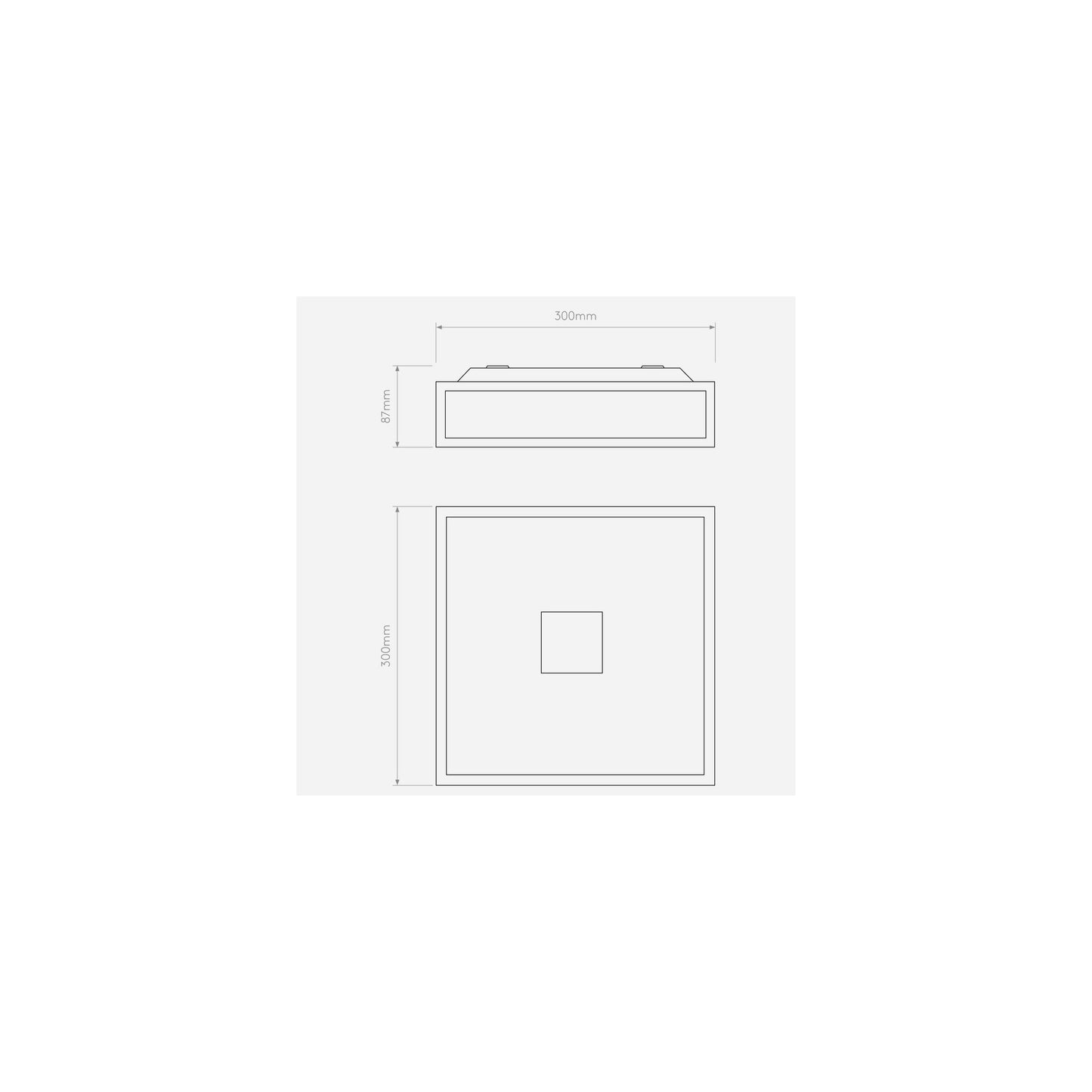 Mashiko 300 Classic Square Ceiling Light