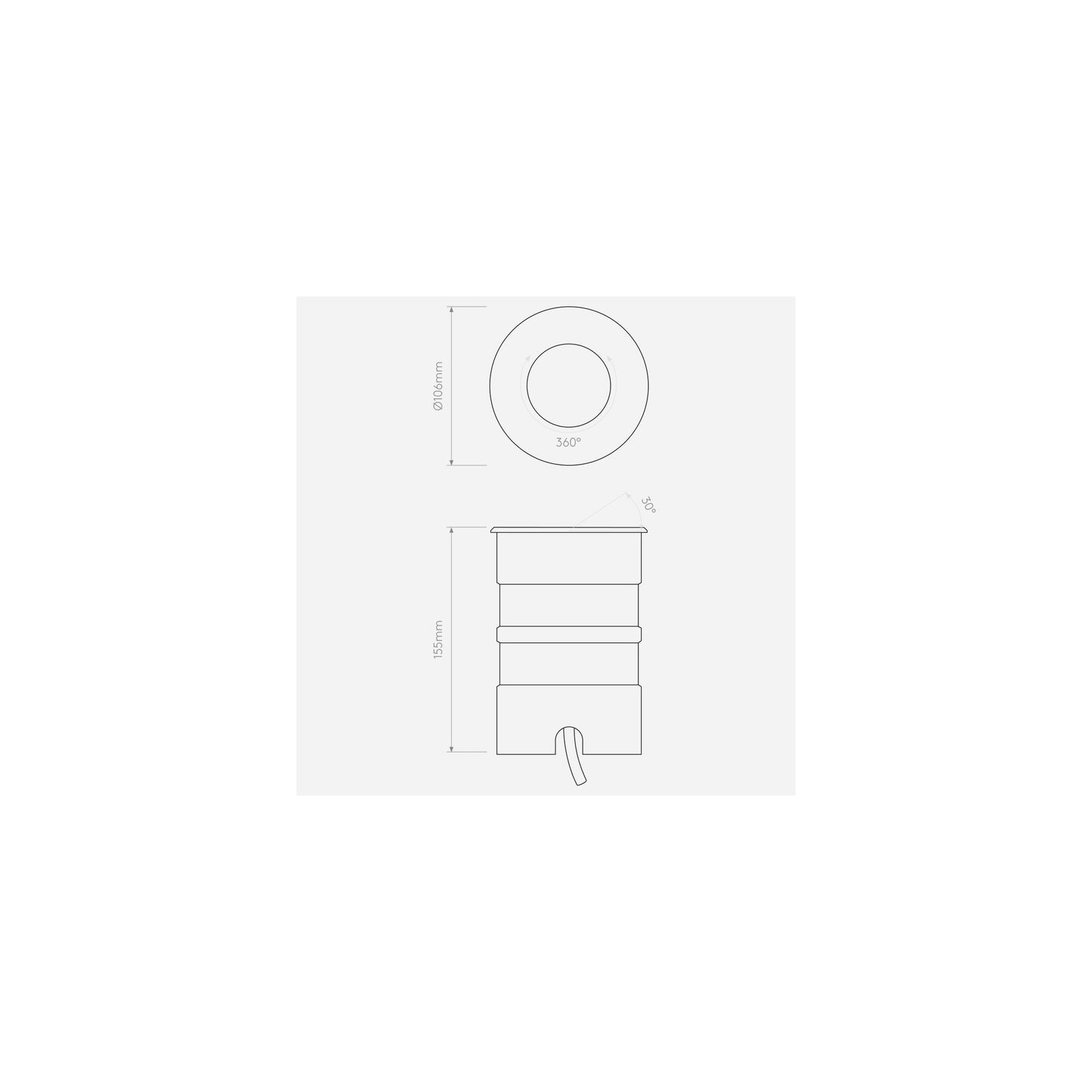 Cromarty 100 Exterior LED Ground Light