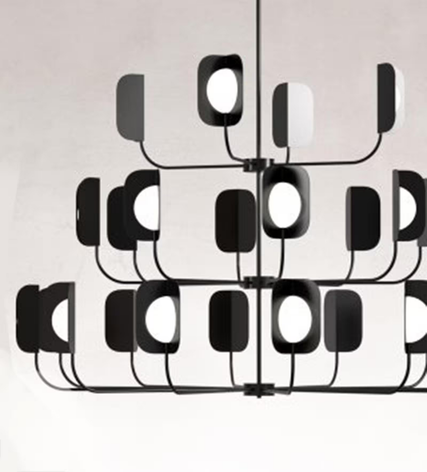 Leaf 24-Light Metal Chandelier