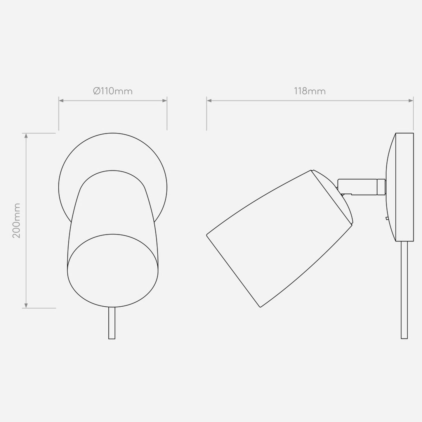 Carlton Plug-In Wall Light in Matt White
