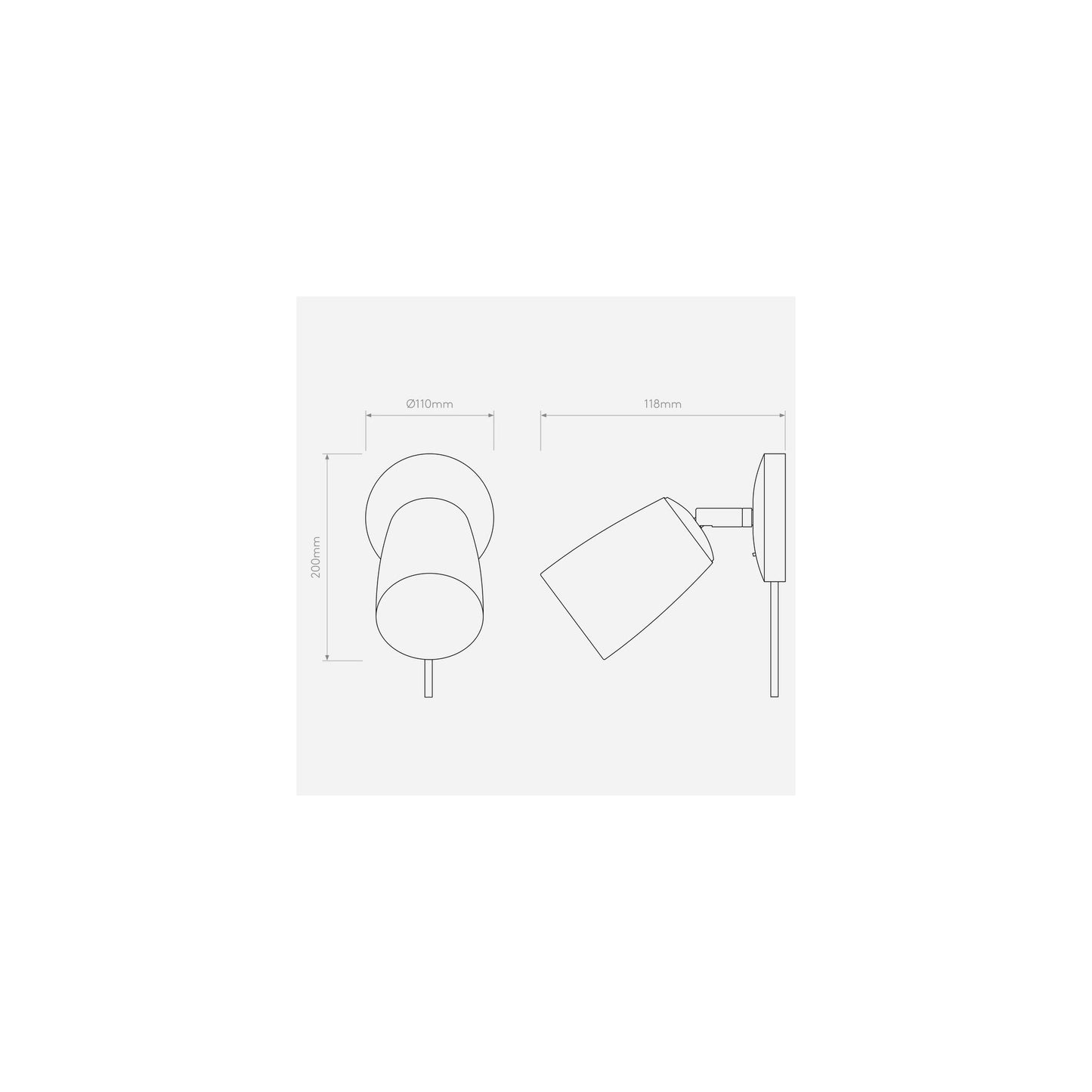Carlton Plug-In Wall Light in Matt White