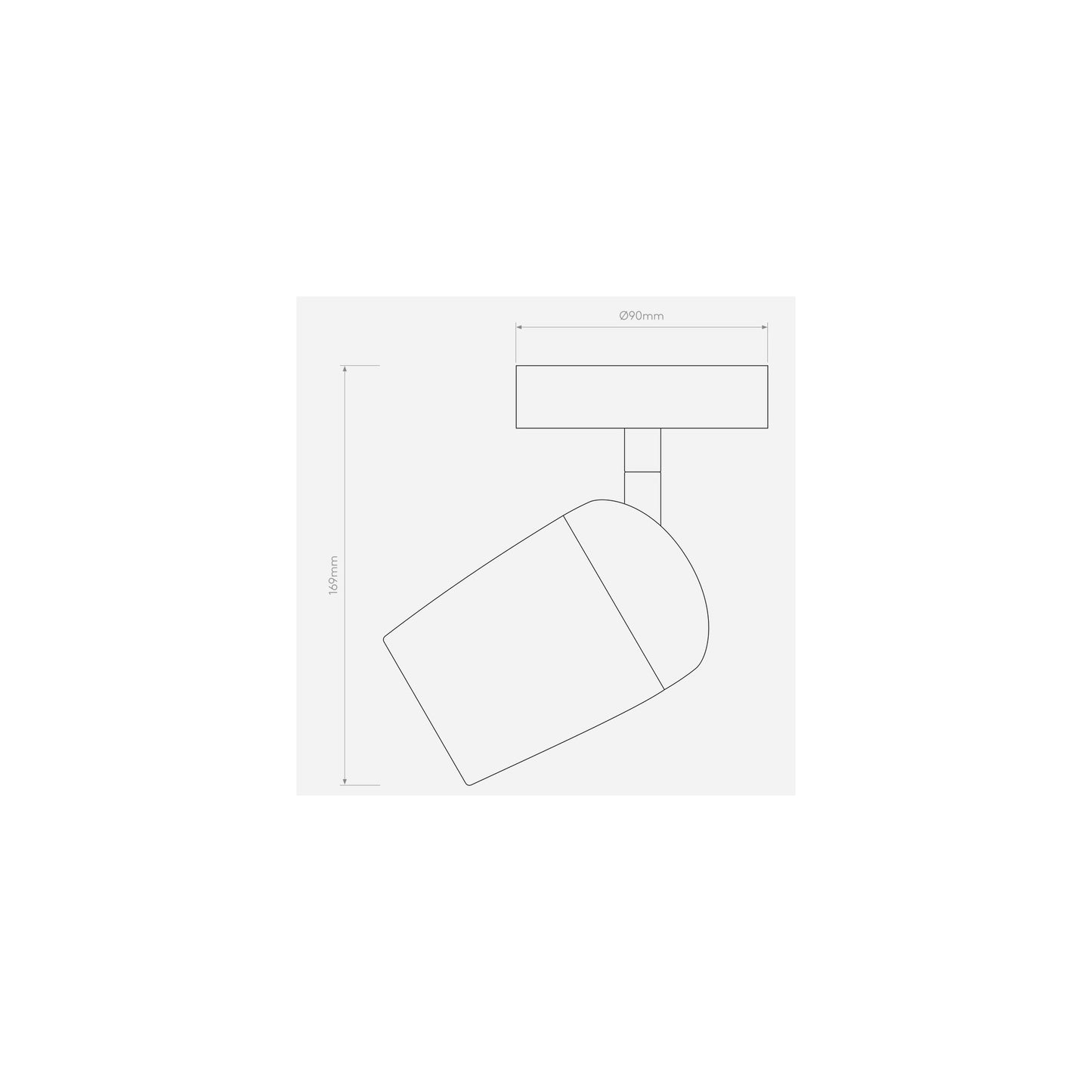 Koto Single Ceiling Spotlight