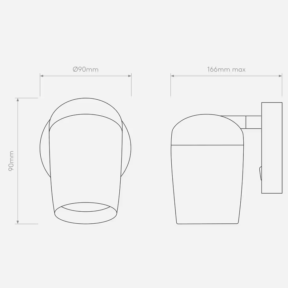 Koto Single Switched Wall Light