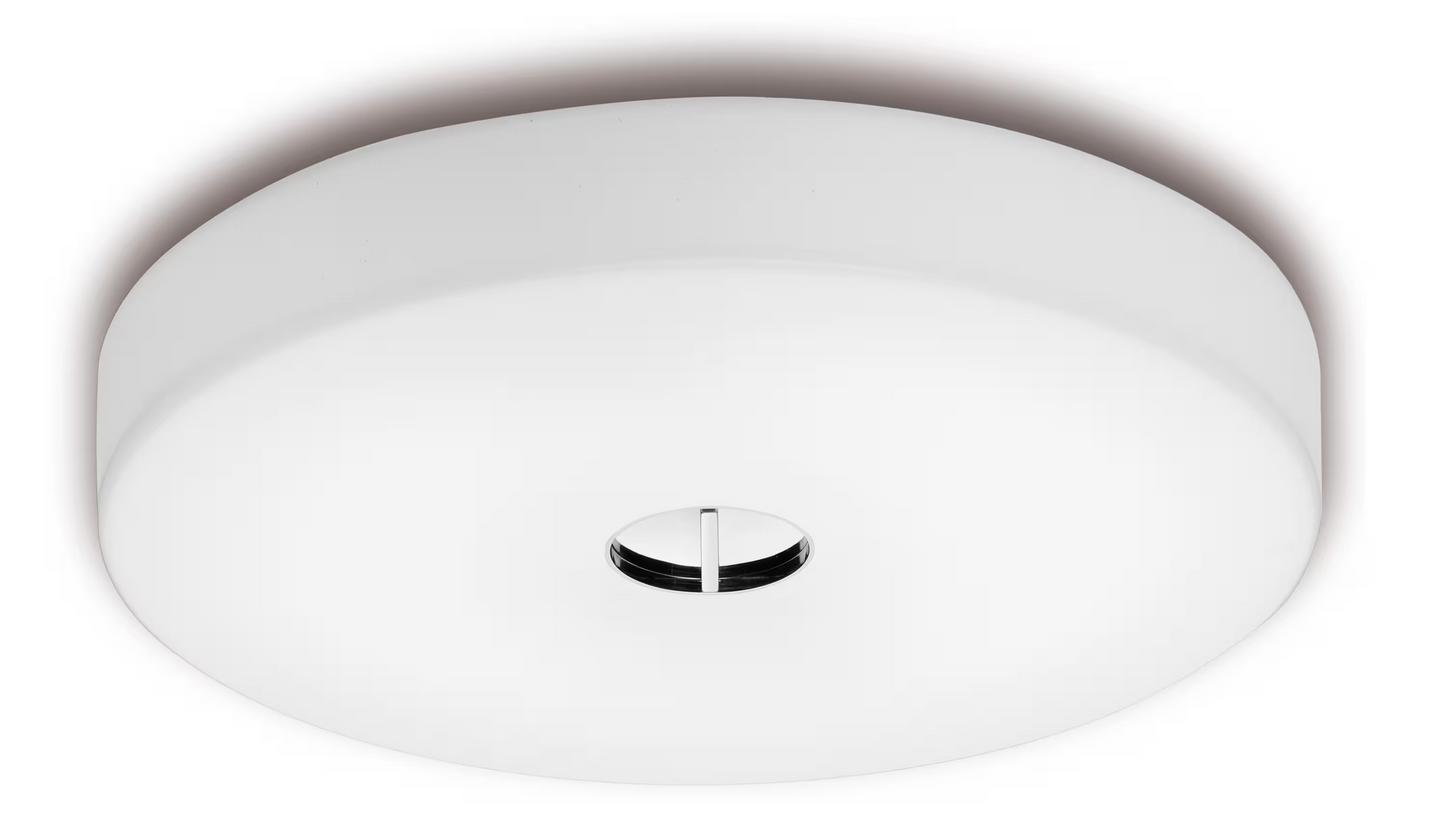 Button HL Wall and Ceiling Diffused Light with Blown Glass