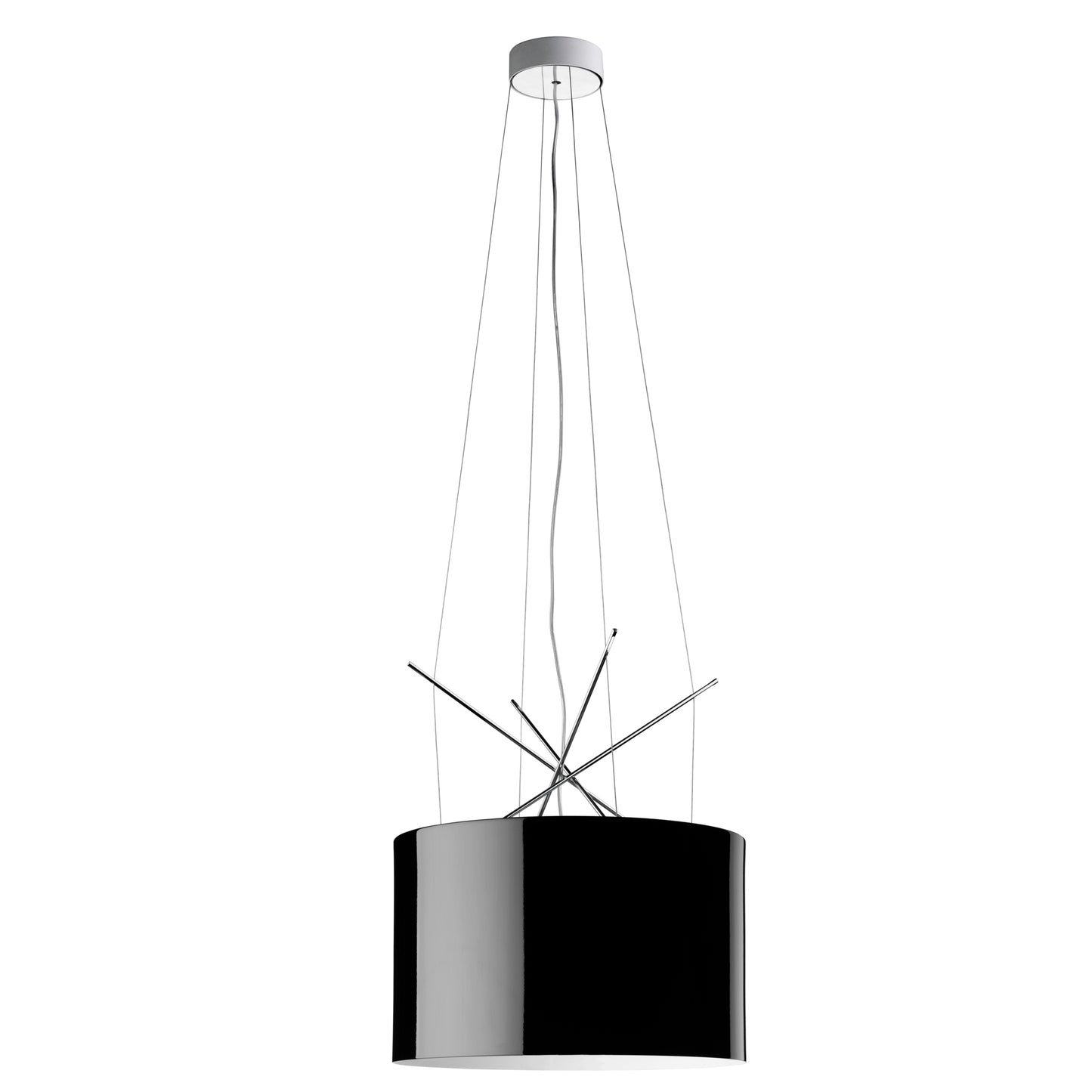 Ray S Plated Metal Pendant with Aluminium Diffuser