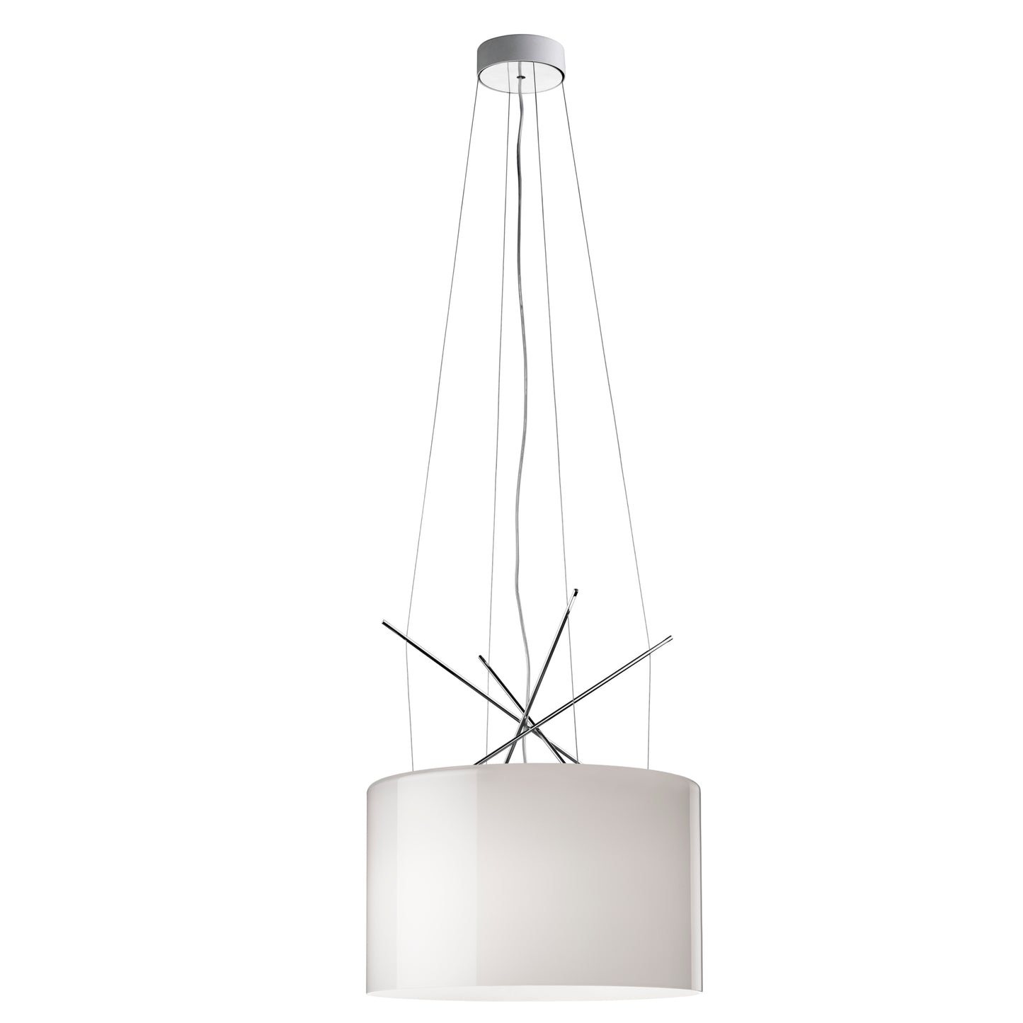 Ray S Plated Metal Pendant with Aluminium Diffuser