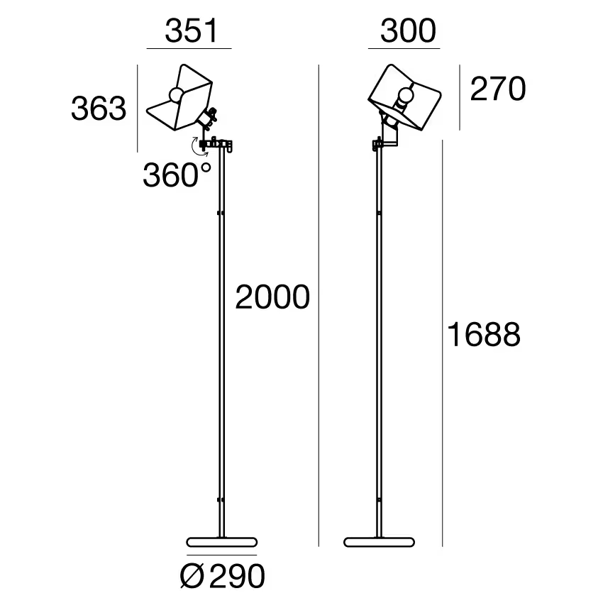 Triedro Floor Lamp