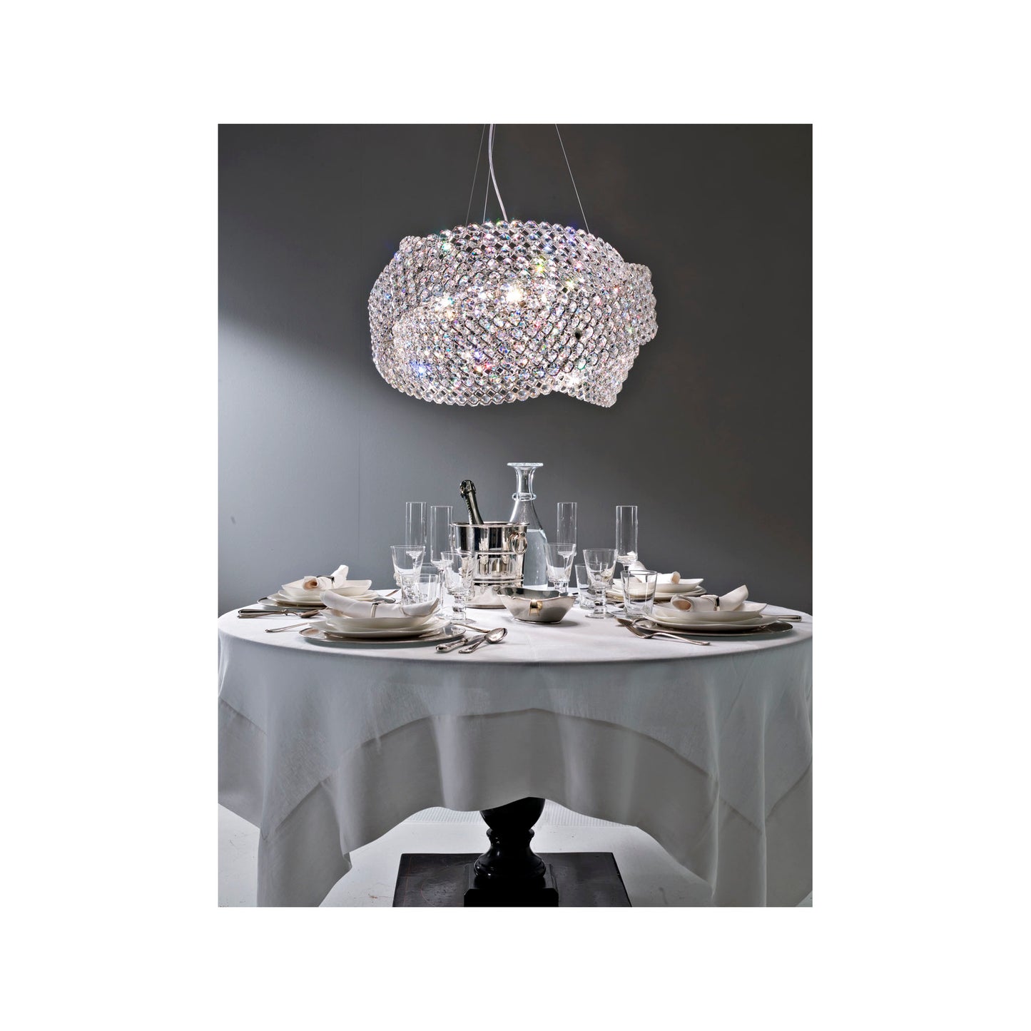 Diamante S120 12-Light Pendent Nickel