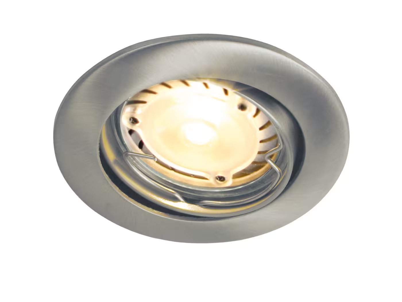 Mixit Built-in Recessed Downlight in Brushed Steel