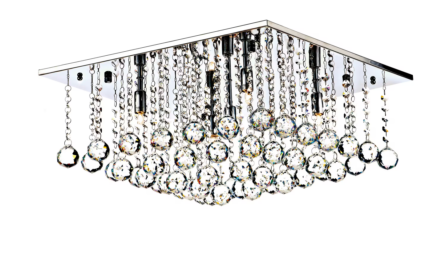 Abacus 5-Light Square Flush