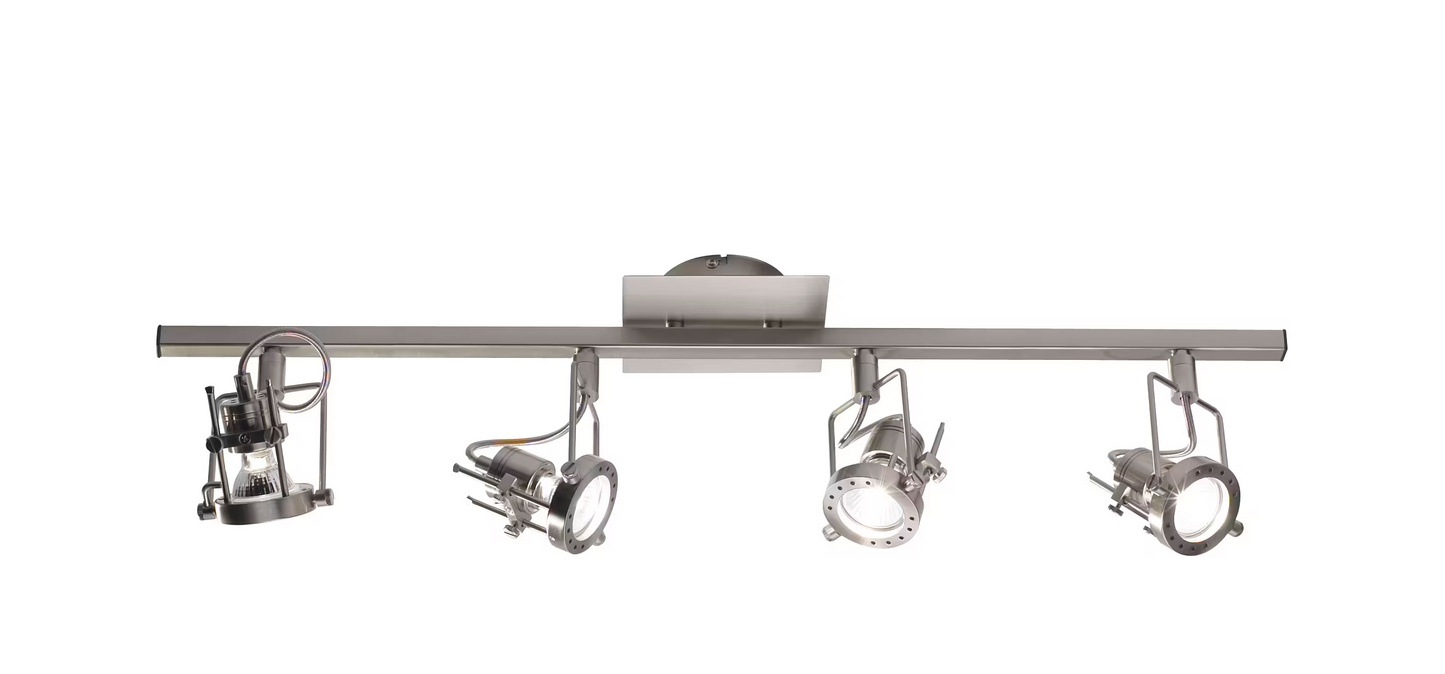 Bauhaus 4-Light Bar Satin Chrome