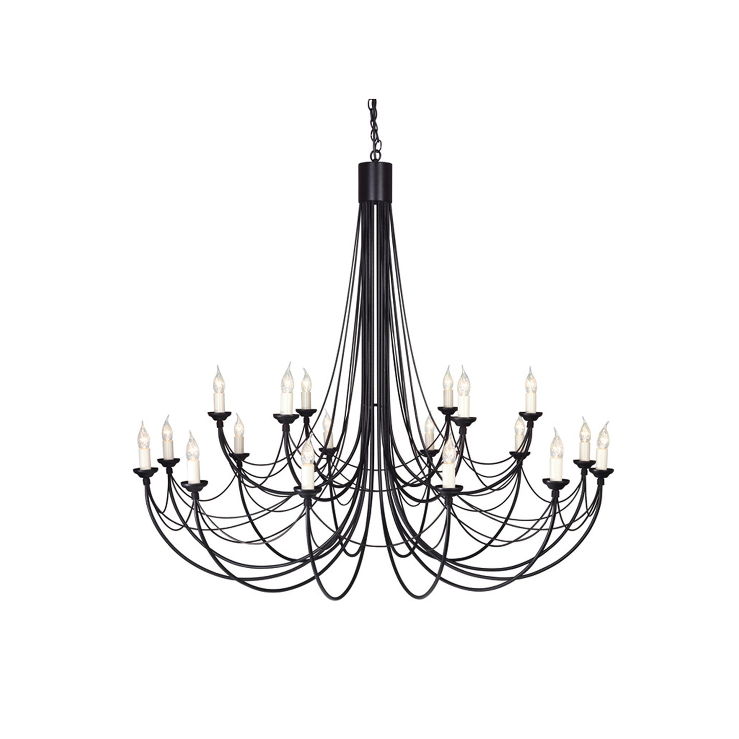 Carisbrooke 18-Light Chandelier Black