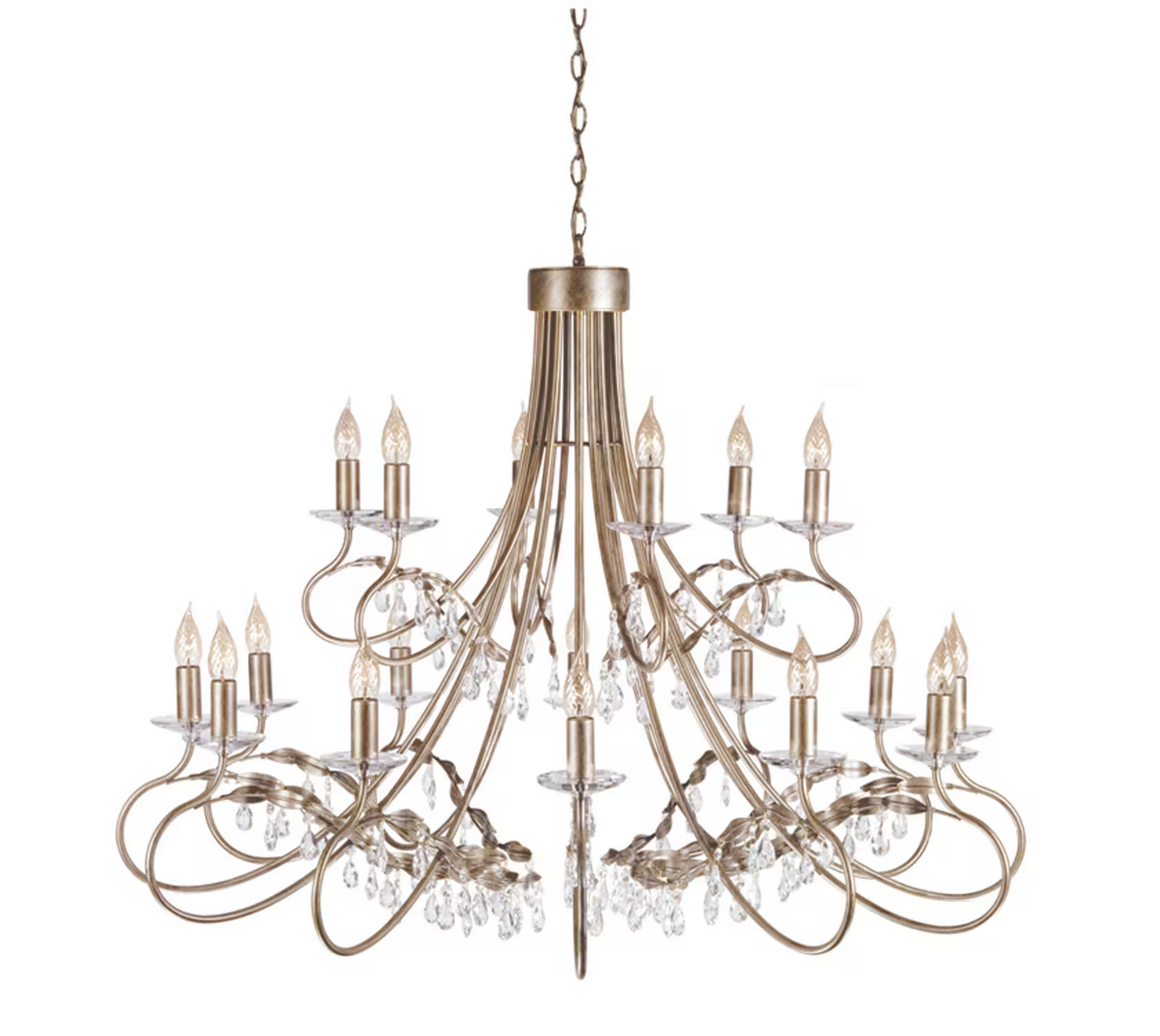 Christina 18-Light Chandelier Silver/Gold