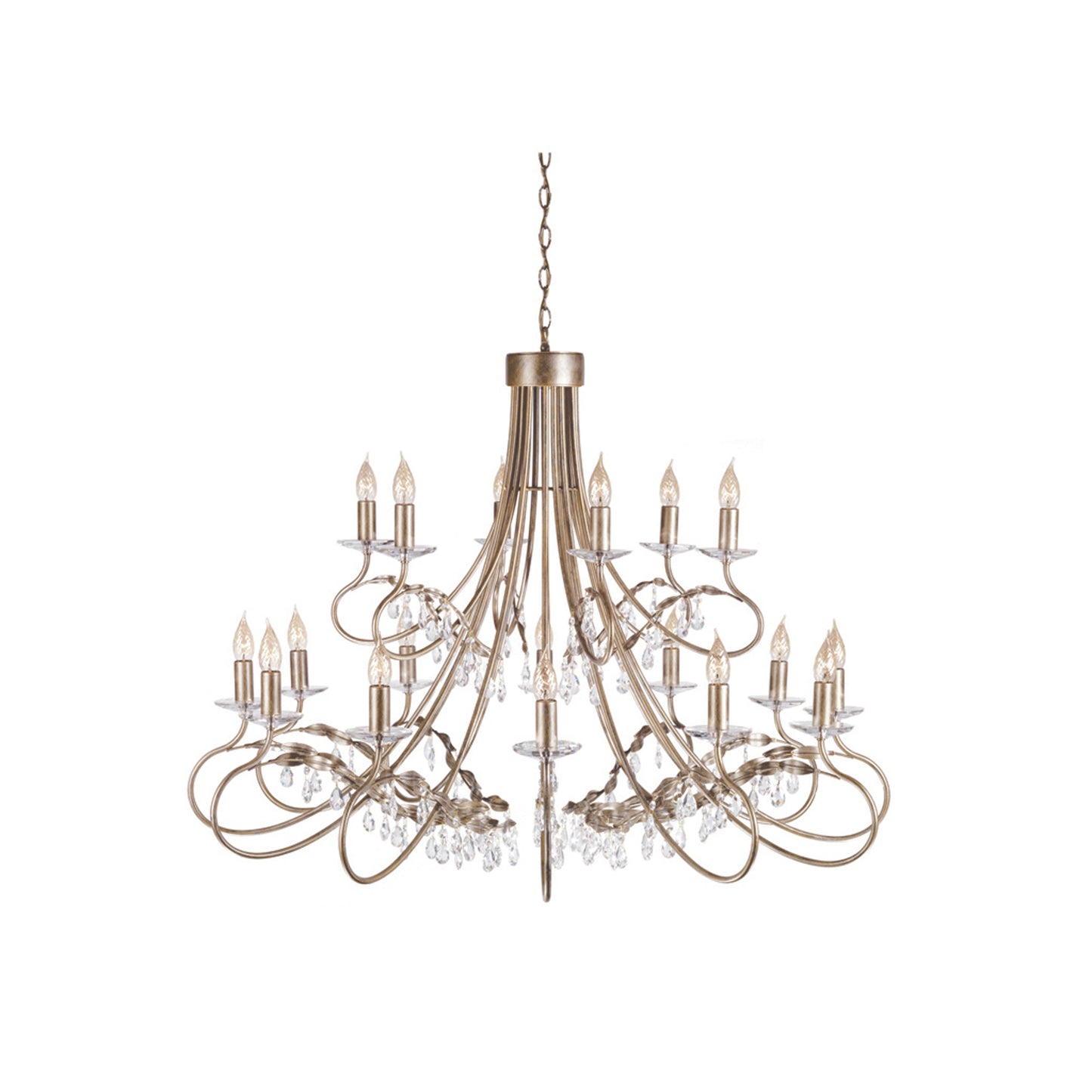 Christina 18-Light Chandelier Silver/Gold