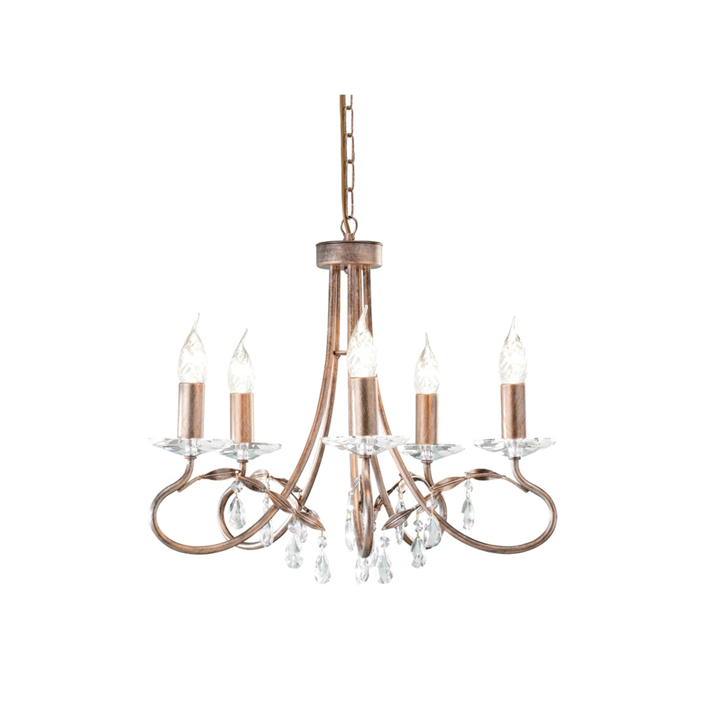 Christina 5-Light Chandelier Silver/Gold