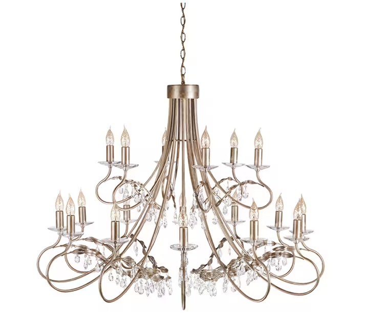 Christina 18-Light Chandelier Silver/Gold