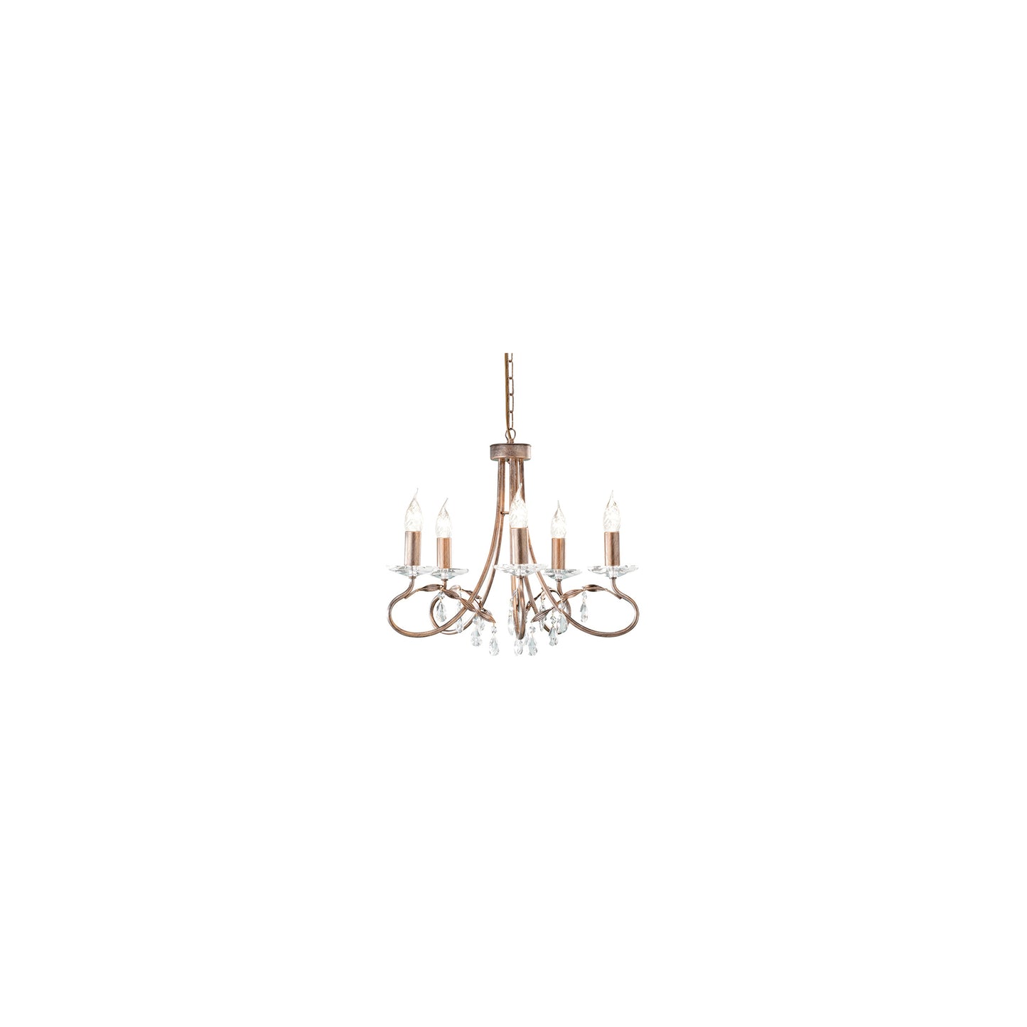 Christina 5-Light Chandelier Silver/Gold