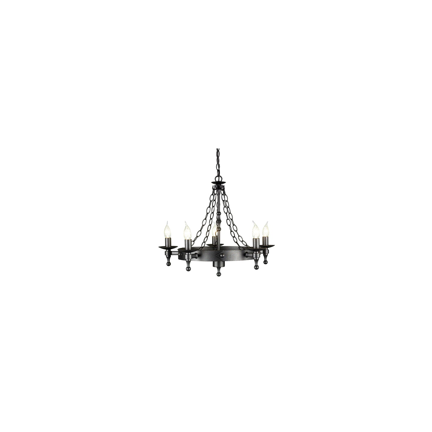 Warwick 5-Light Chandelier Graphite Black