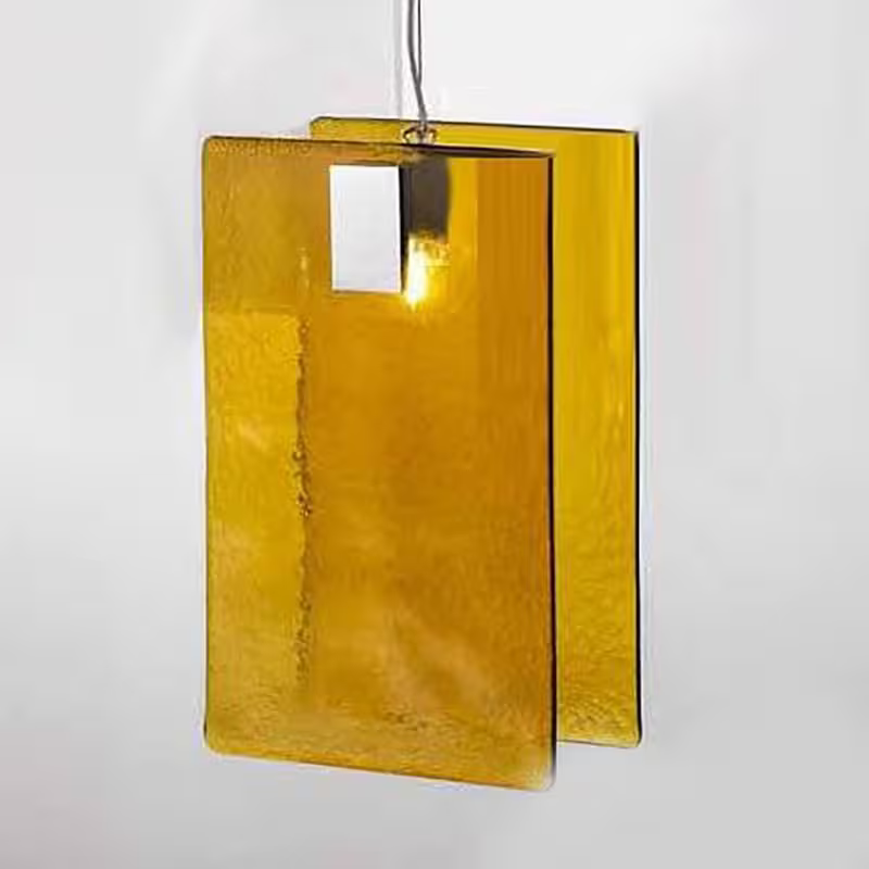 Mura Single Chrome Pendant with Glass Diffuser