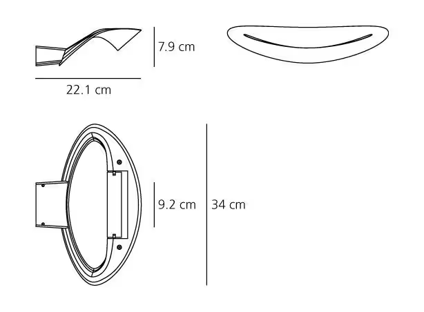 Mesmeri 3000K LED Wall Light