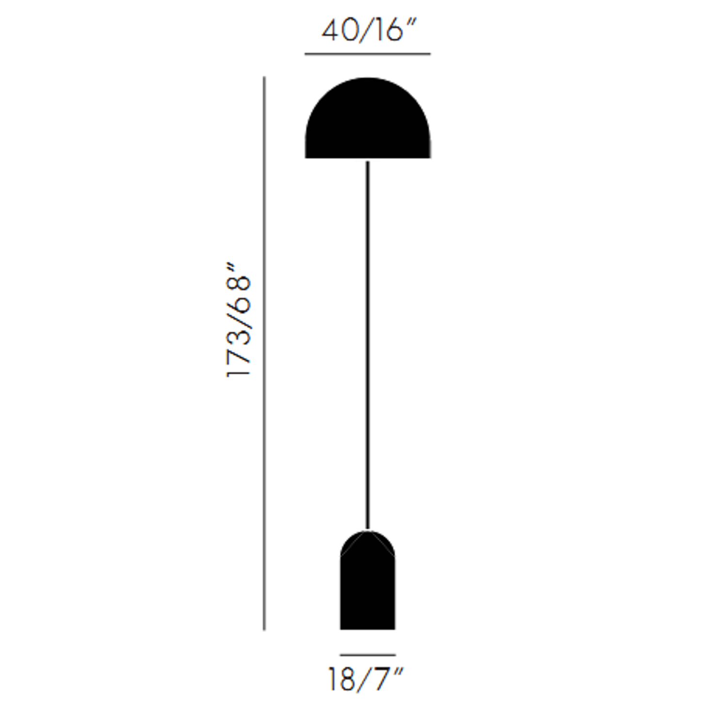 Bell Chrome Floor Lamp