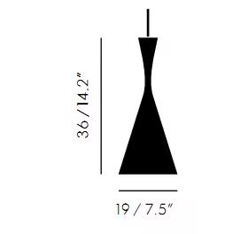 Beat Tall Pendant