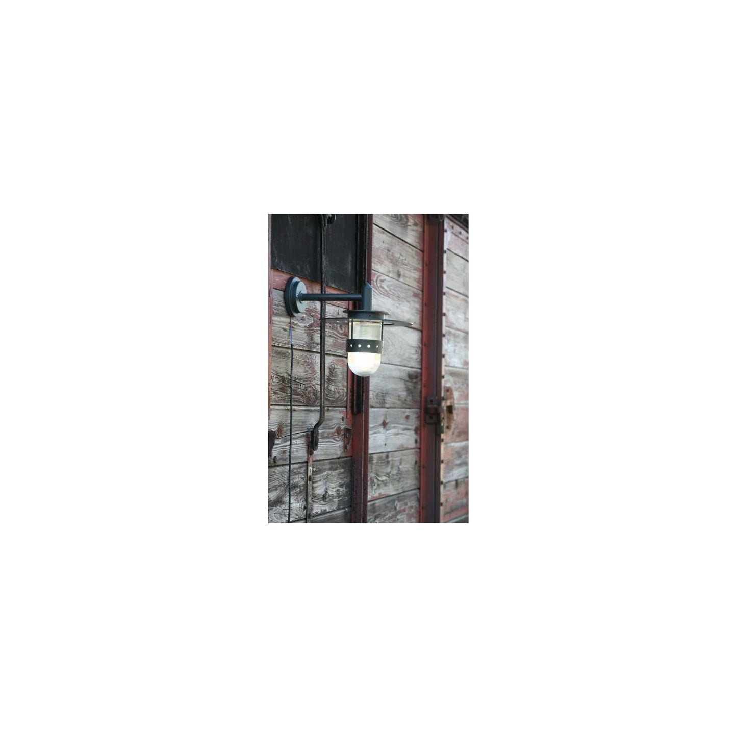 Kent Clear Prismatic Glass Wall Light with Glare Reducing Ring