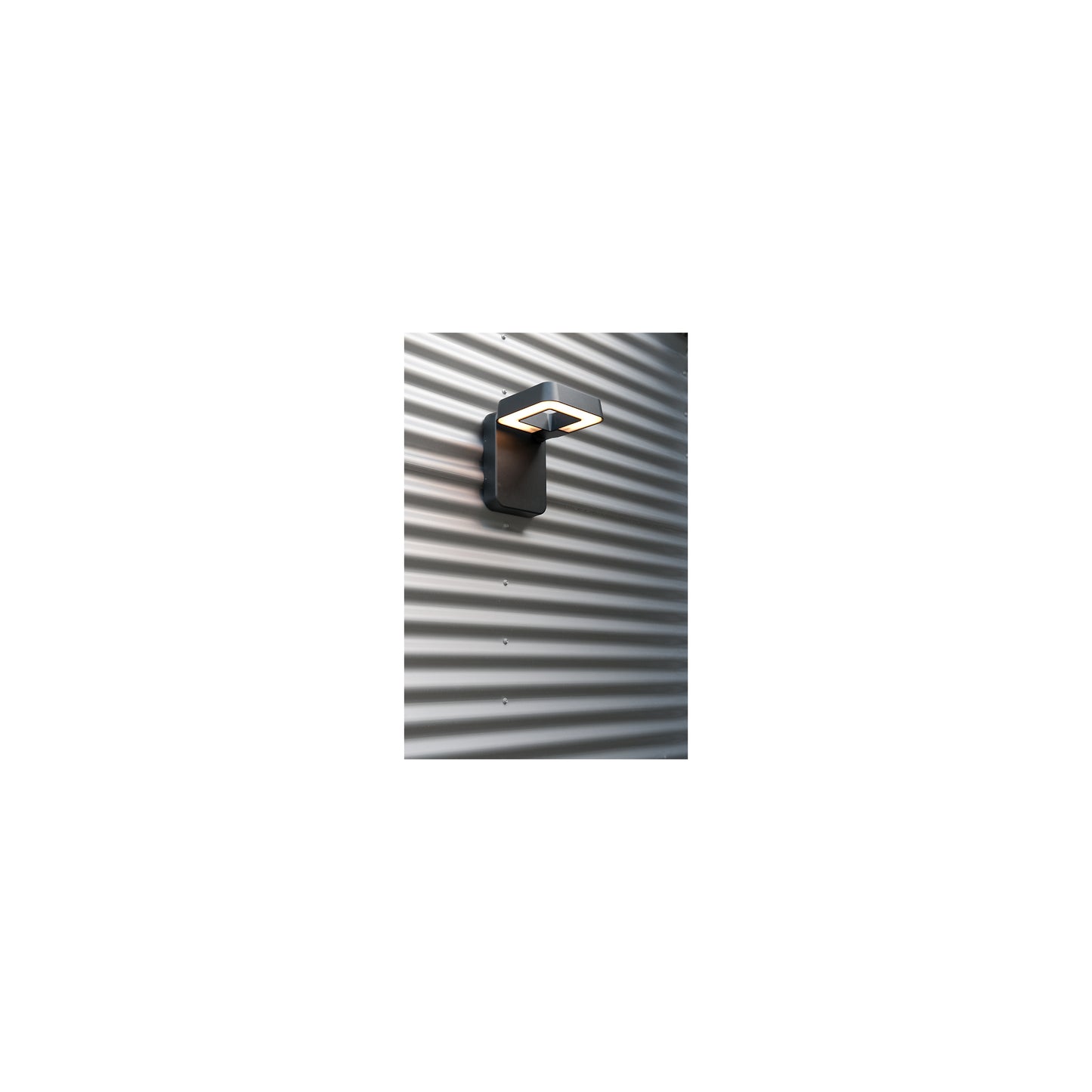 Square Satin Multi-Position 3000K LED Wall Light with Directable Lamp Head