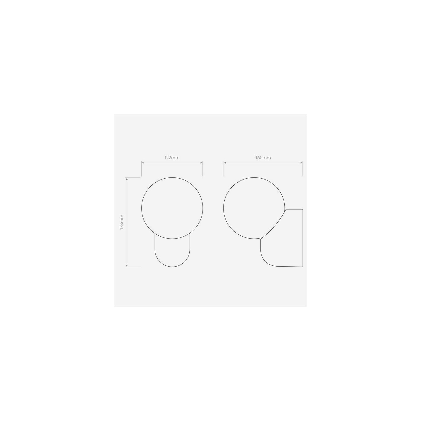 Lyra Wall Single Light in Gloss Glaze White