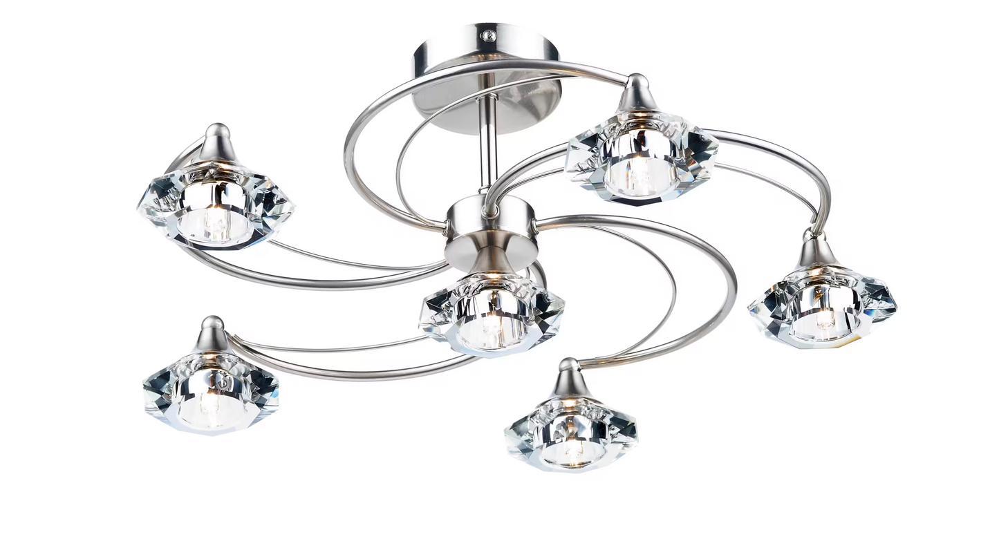 Luther 6-Light Semi Flush