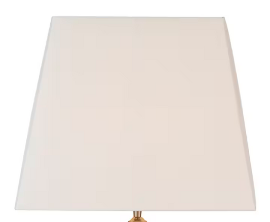 Ivory Silk Tapered Square Shade