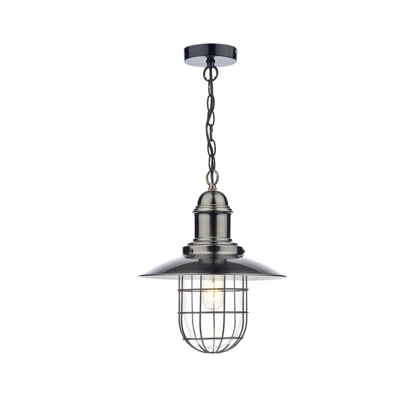 Terrace 1-Light Pendant Antique Chrome