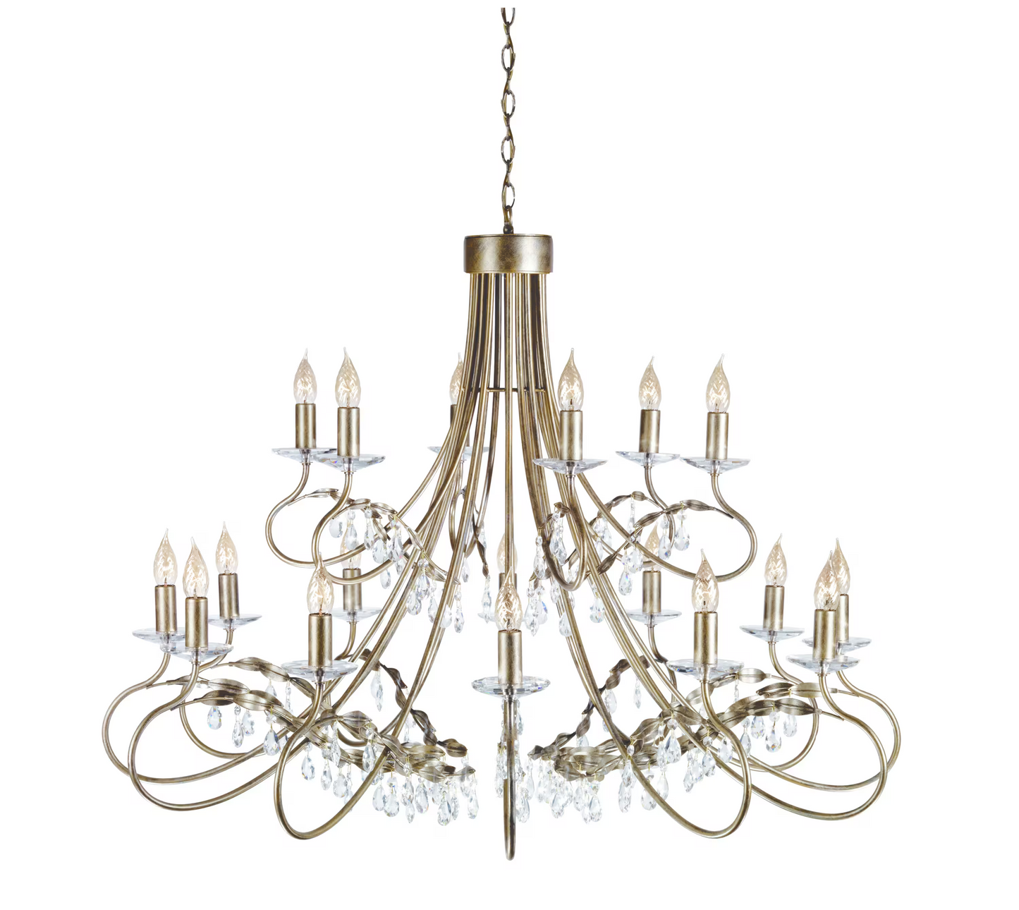 Christina 18-Light Chandelier Silver/Gold