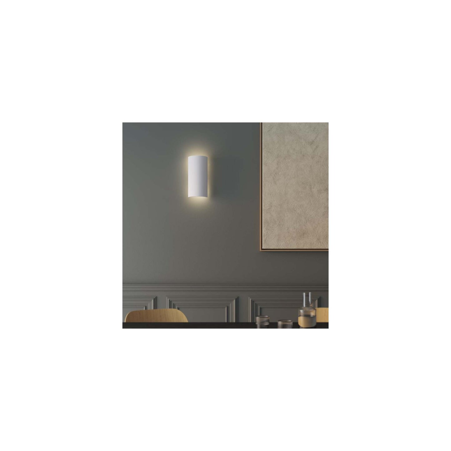 Comino 155 Wall Light in Plaster White