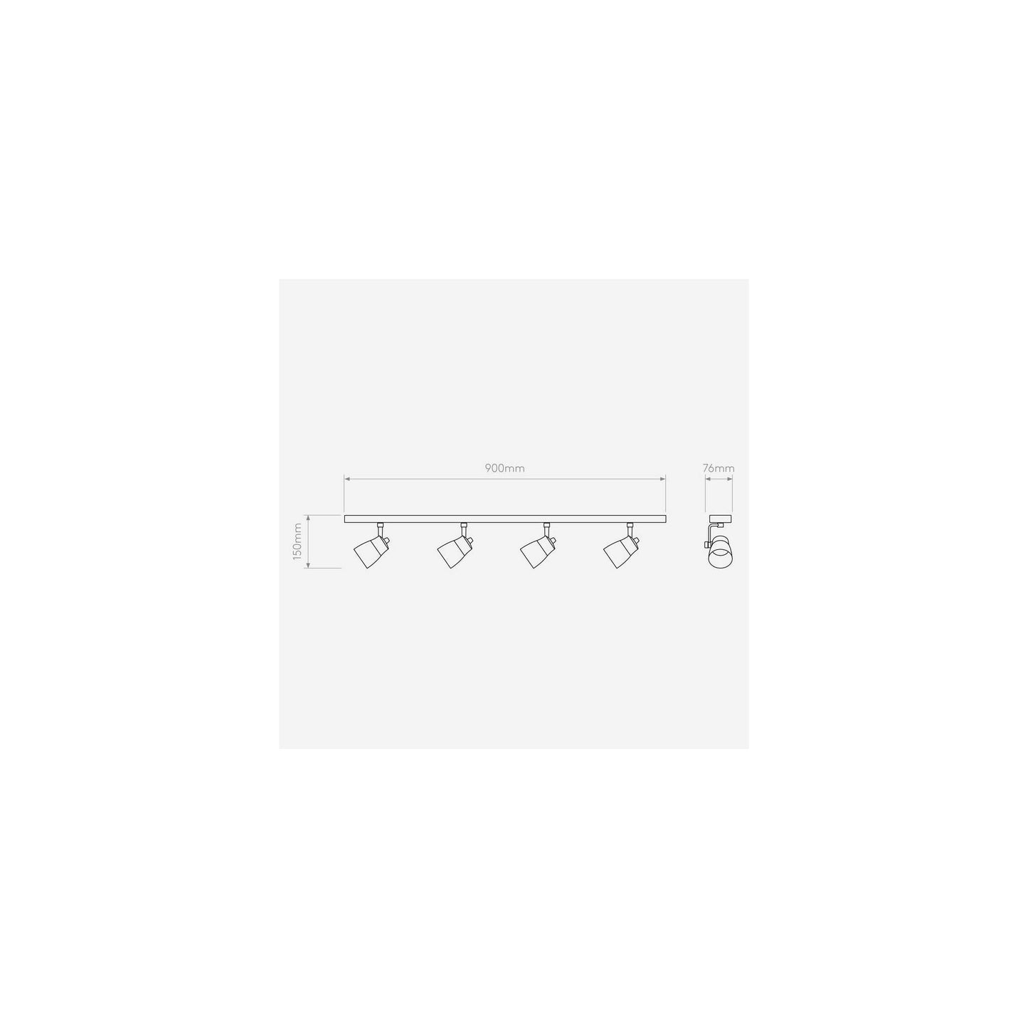 Juno Four Bar Ceiling Spotlight