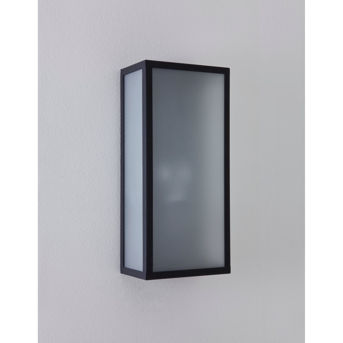 Messina Sensor Exterior Wall Light with Frosted Glass Diffuser