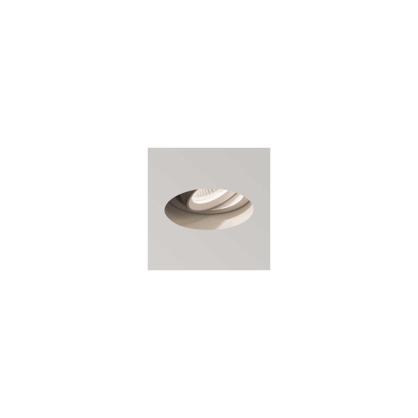 Trimless Round Adjustable LED Recessed Downlight White Textured