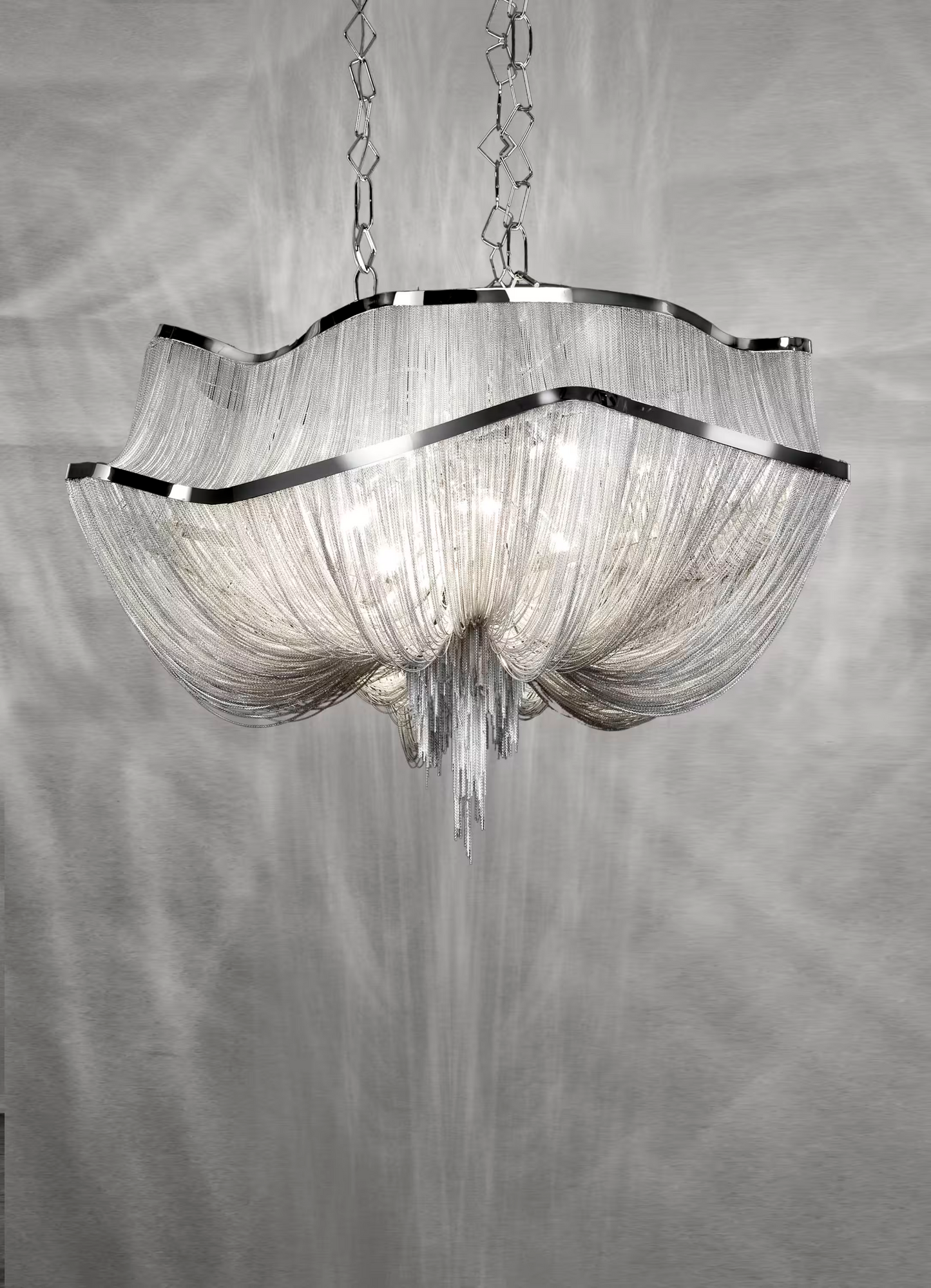 Atlantis Shimmering Chain Two Tier Pendant