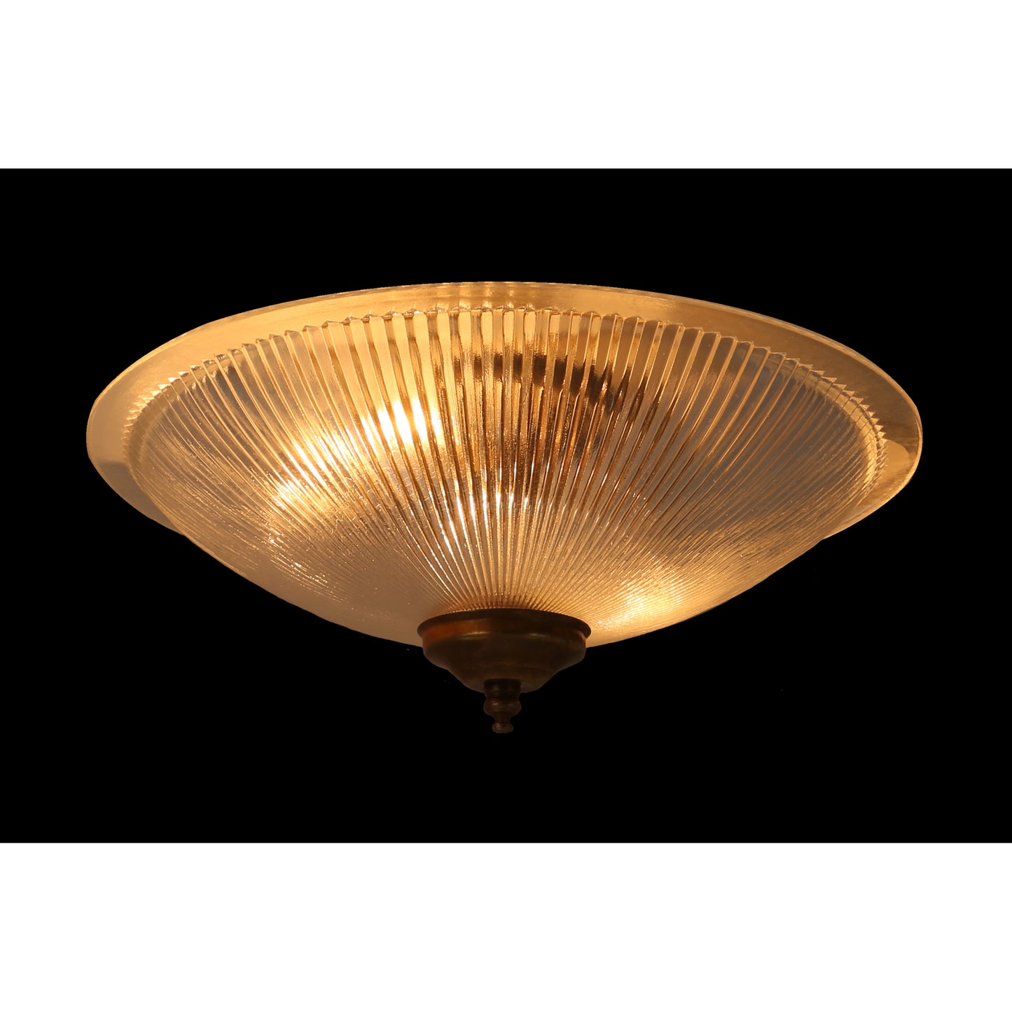 Nicosa Shallow Holophane Flush Ceiling Light