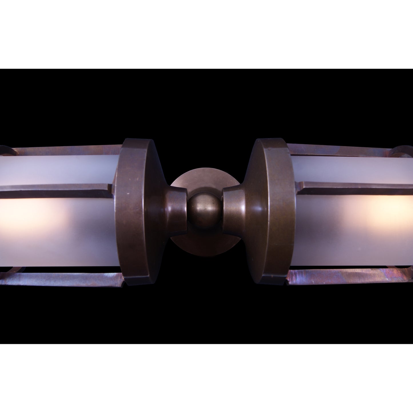 Clayton Double Well Glass Wall Light IP54
