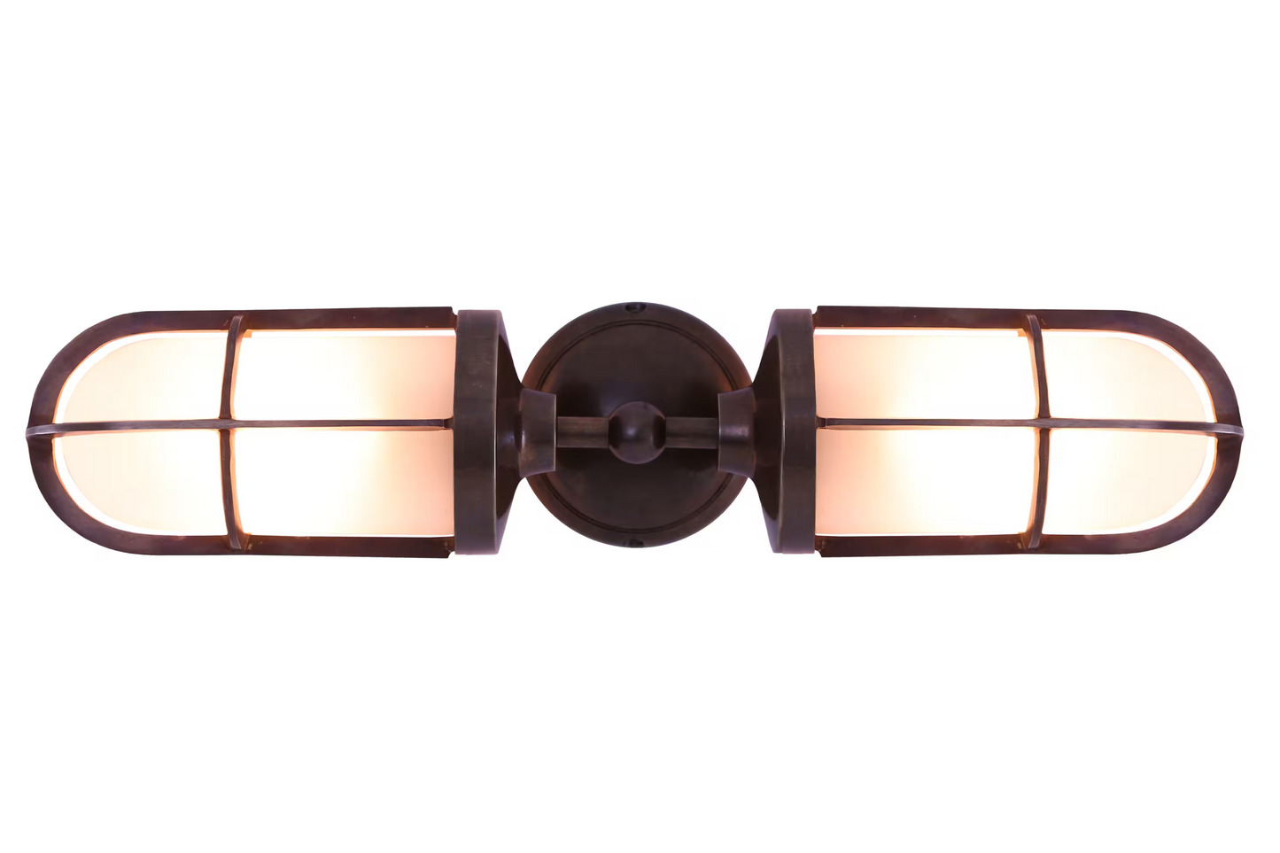 Clayton Double Well Glass Wall Light