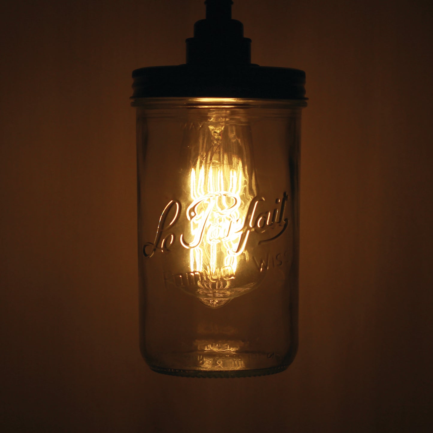 Jam Jar Industrial Wall Light
