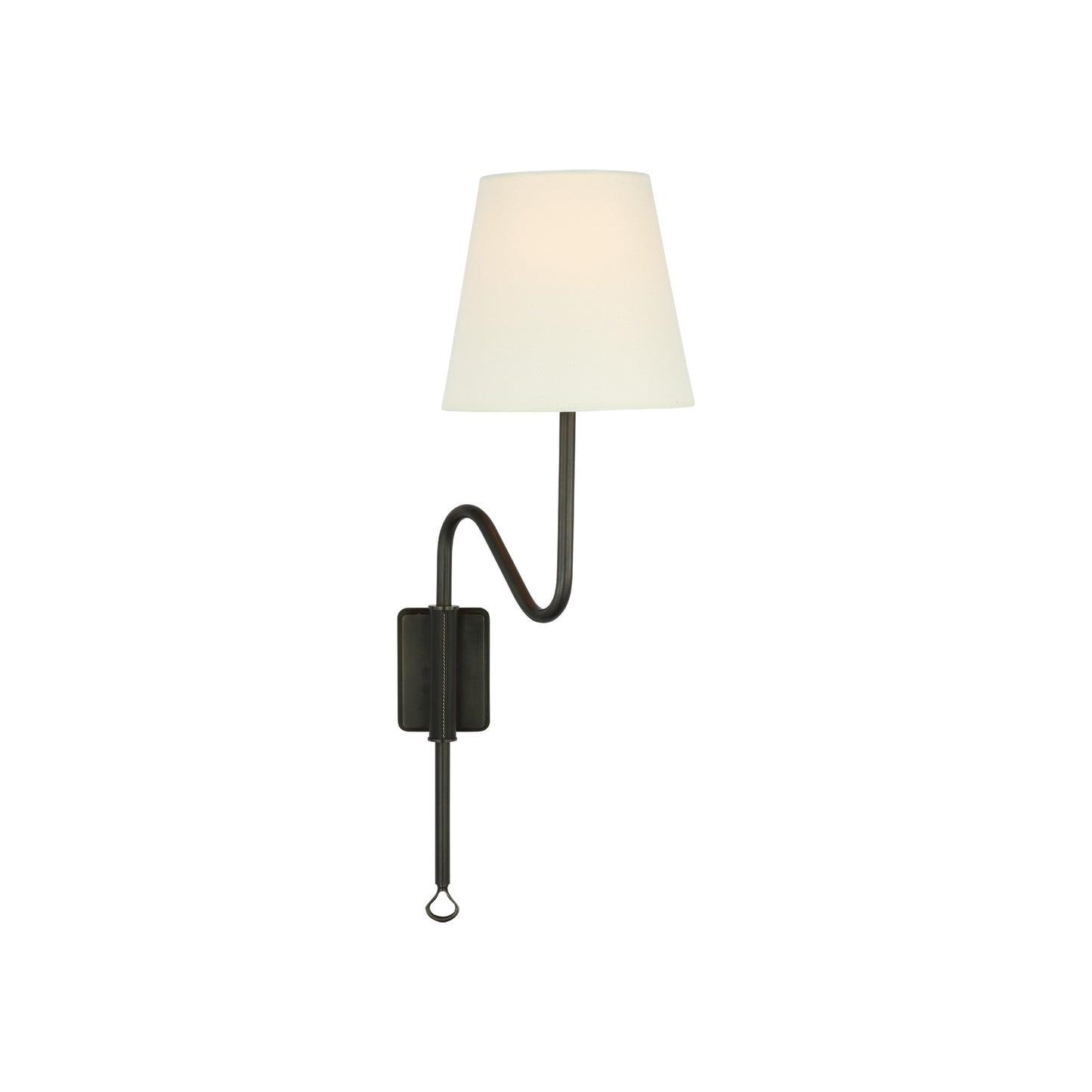 Griffin Articulating Sconce with Linen Shade