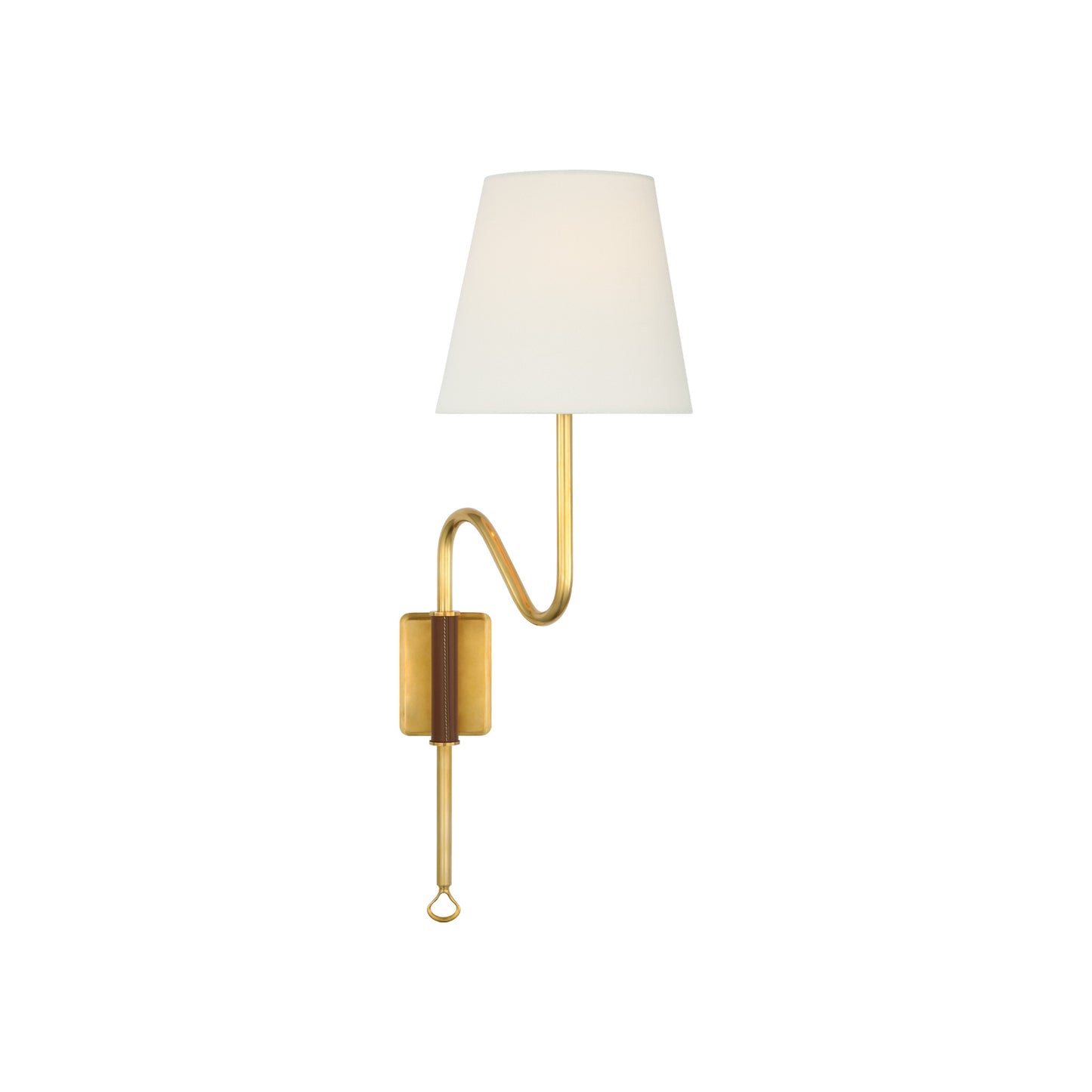 Griffin Articulating Sconce with Linen Shade