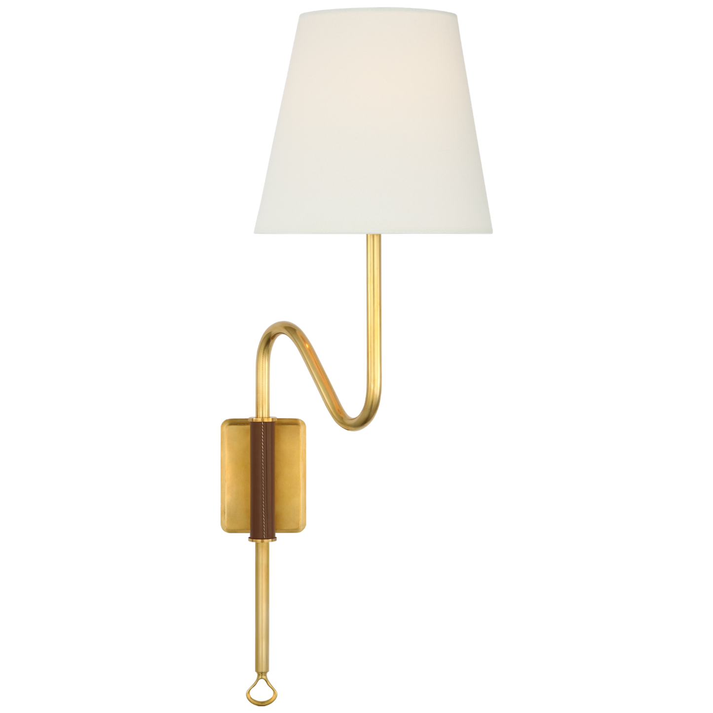 Griffin Articulating Sconce with Linen Shade