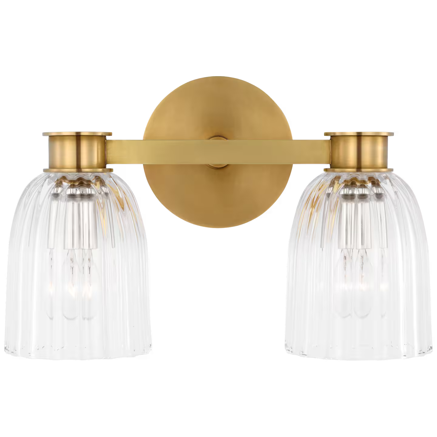 Asalea Double Sconce with Clear Glass