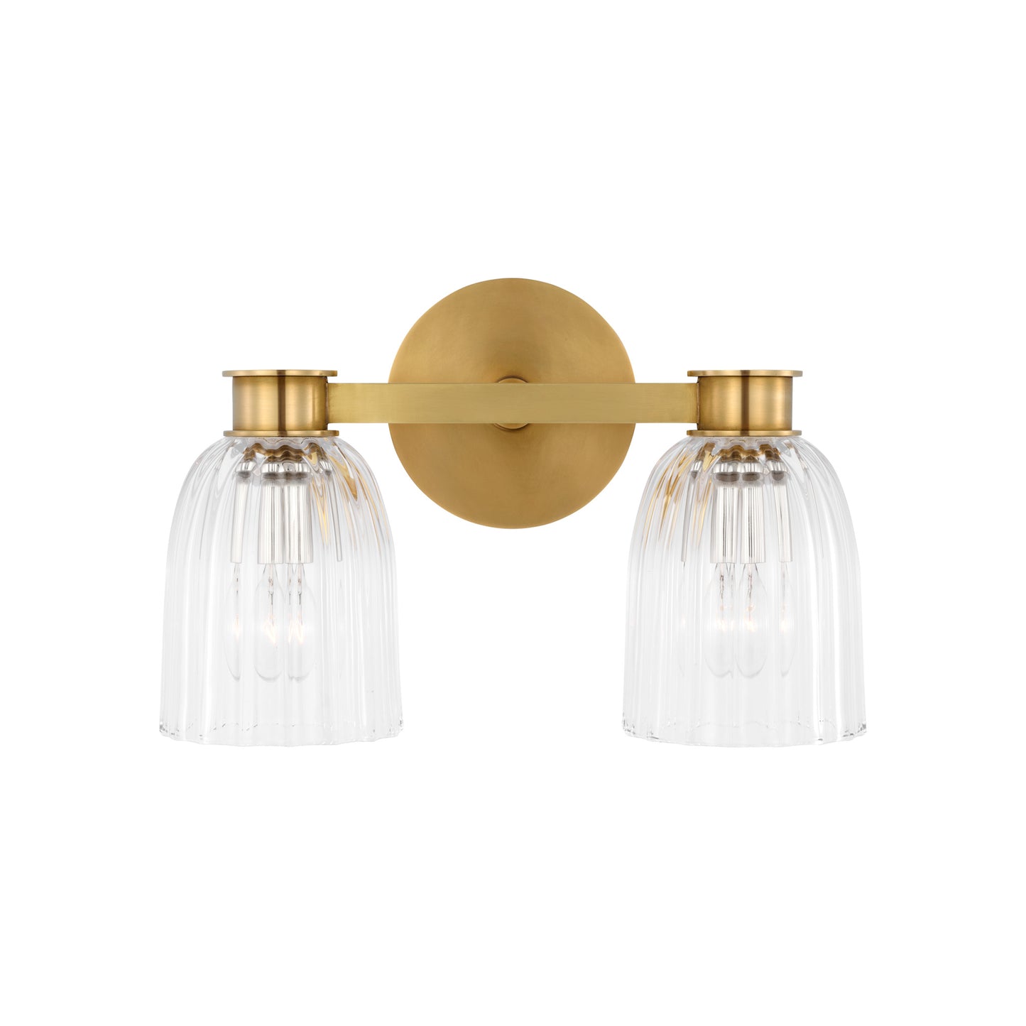 Asalea Double Sconce with Clear Glass